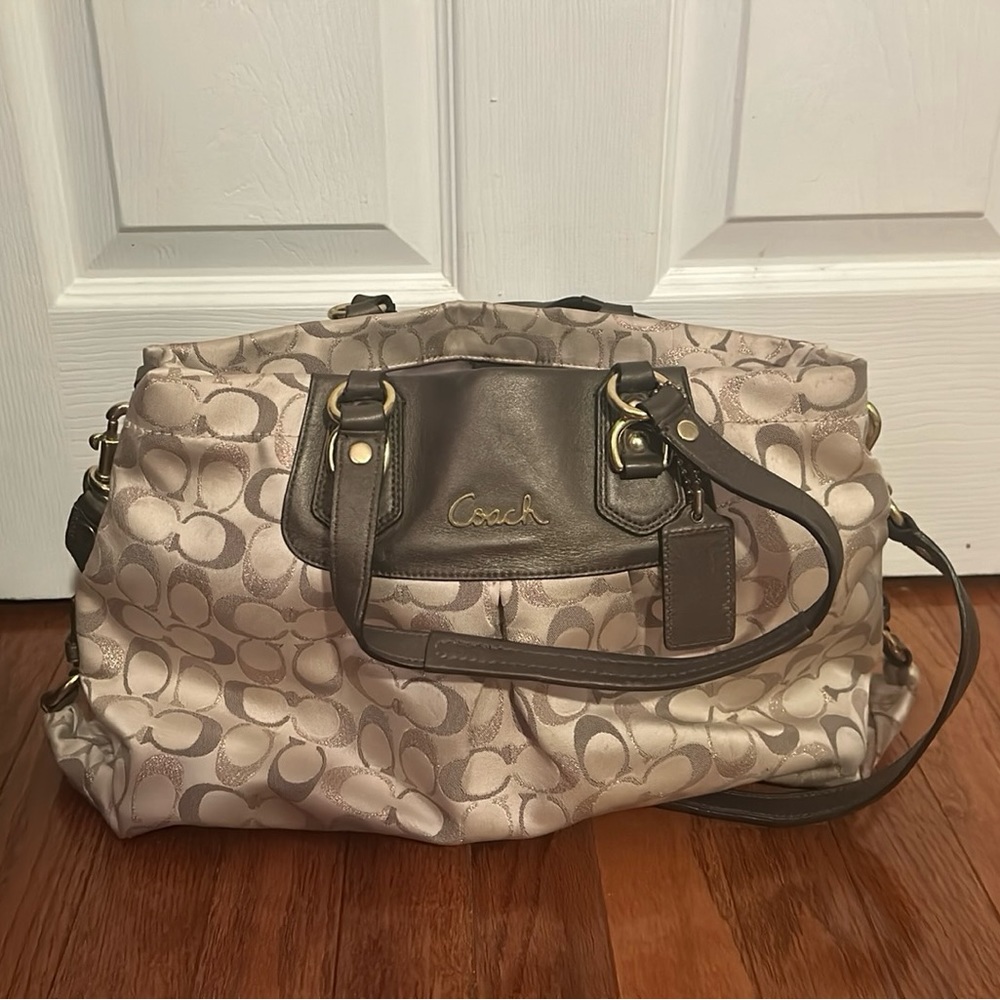 Coach Ashley Signature Metallic Carryall Bag #B1271-F20263